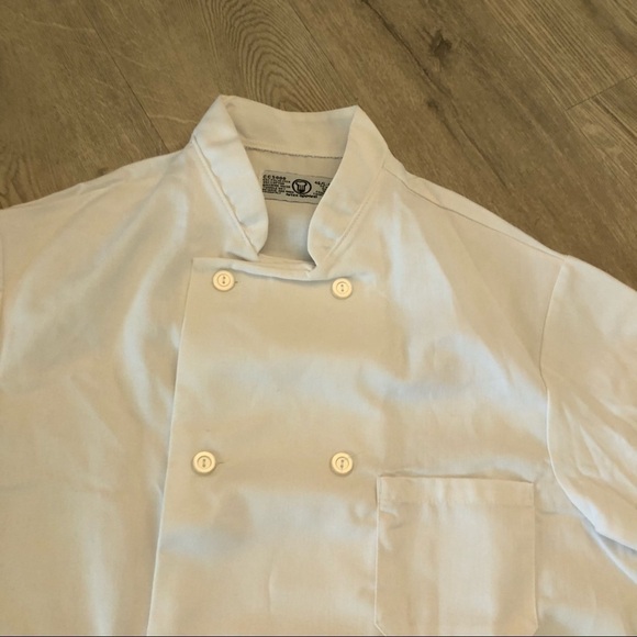 Artex Apparel Professional White Chef Coat Cotton Poly Blend New No Tags 46 L R - Picture 3 of 6